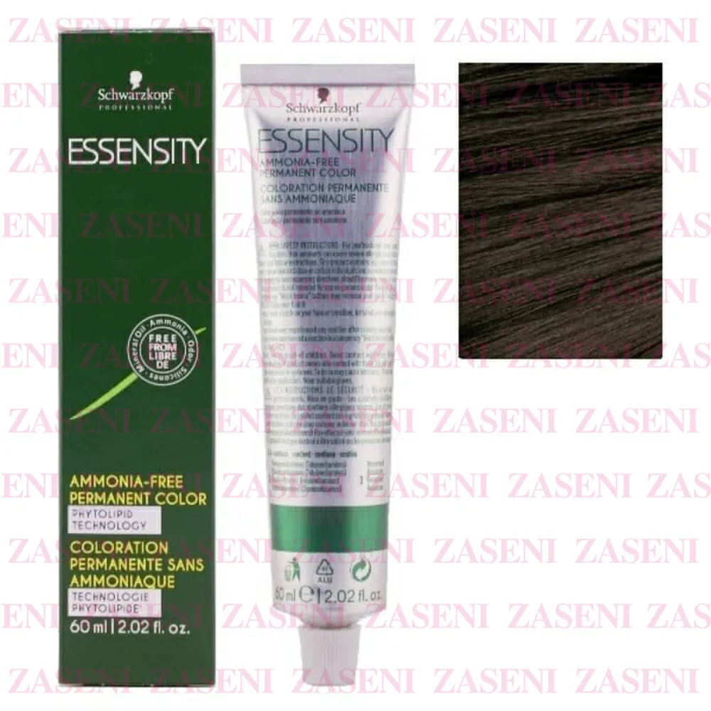 SCHWARZKOPF TINTE SIN AMONÍACO ESSENSITY 3-62 CASTAÑO OSCURO CHOCOLATE HUMO 60ML