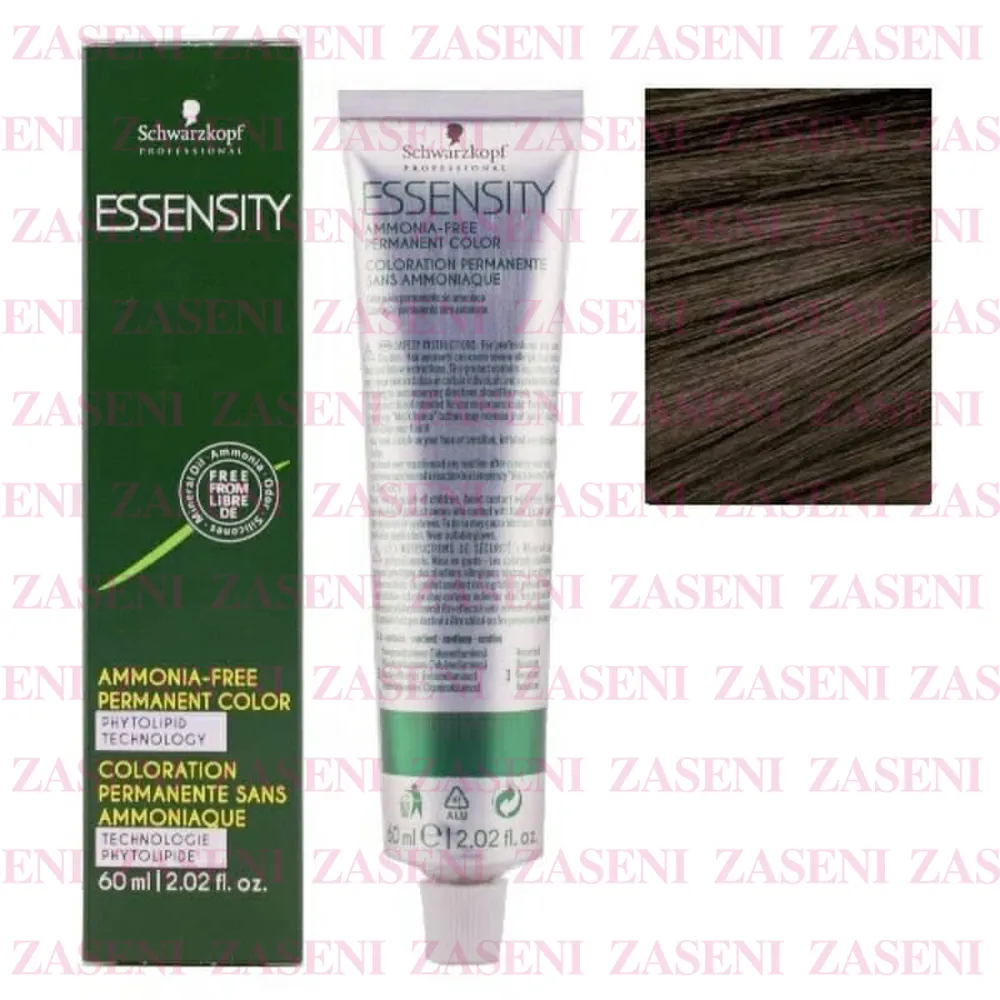 SCHWARZKOPF TINTE SIN AMONÍACO ESSENSITY 4-0 CASTAÑO MEDIO NATURAL 60ML