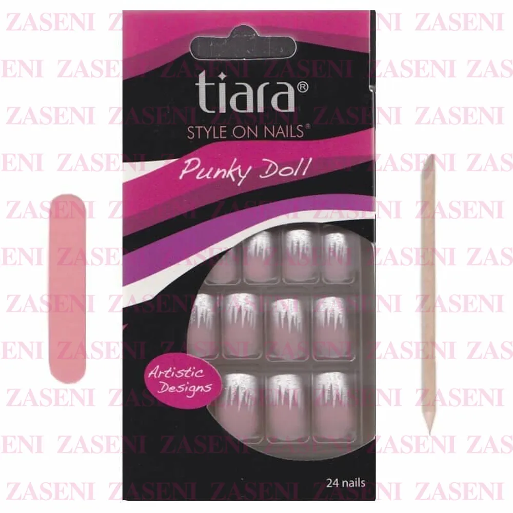 TIARA UÑAS POSTIZAS PUNKY DOLL FRANCESA PICOS SFD208