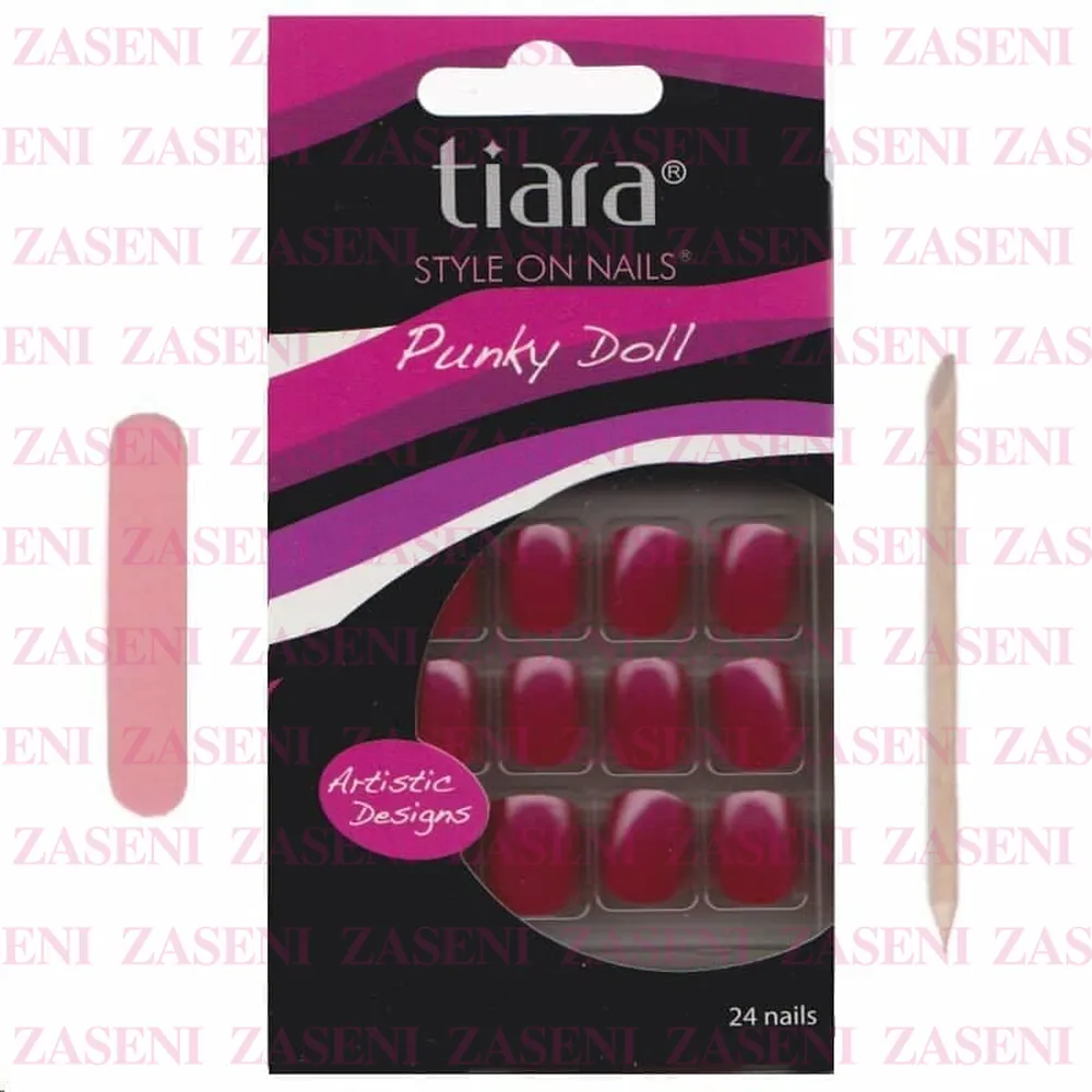 TIARA UÑAS POSTIZAS PUNKY DOLL FUCSIA SDN775