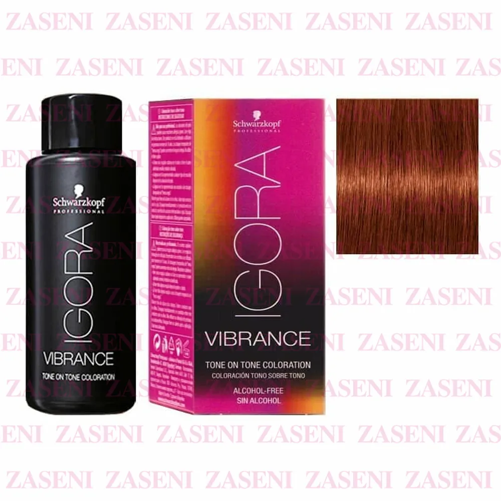 SCHWARZKOPF TINTE IGORA VIBRANCE 6-78 RUBIO OSCURO COBRIZO ROJO 60ML