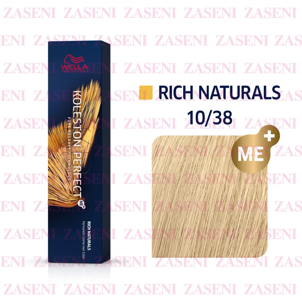 WELLA TINTE KOLESTON PERFECT ME+ RICH NATURALS 10/38 RUBIO SÚPER CLARO DORADO PERLA 60ML