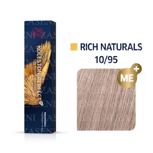 WELLA TINTE KOLESTON PERFECT ME+ RICH NATURALS 10/95 RUBIO SÚPER CLARO CENDRÉ CAOBA 60ML