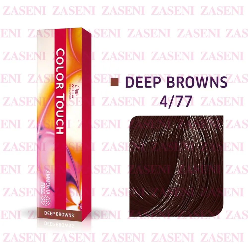 WELLA TINTE COLOR TOUCH DEEP BROWNS 4/77 CASTAÑO MEDIO MARRÓN INTENSO 60ML