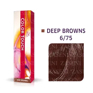 WELLA TINTE COLOR TOUCH DEEP BROWNS 6/75 RUBIO OSCURO MARRÓN CAOBA 60ML