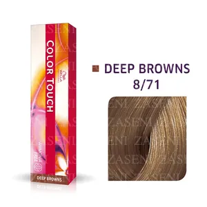 WELLA TINTE COLOR TOUCH DEEP BROWNS 8/71 RUBIO CLARO MARRÓN CENIZA 60ML