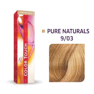 WELLA TINTE COLOR TOUCH PURE NATURALS 9/03 RUBIO MUY CLARO NATURAL DORADO 60ML