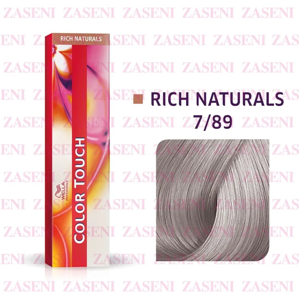 WELLA TINTE COLOR TOUCH RICH NATURALS 7/89 RUBIO MEDIO PERLA CENDRÉ 60ML