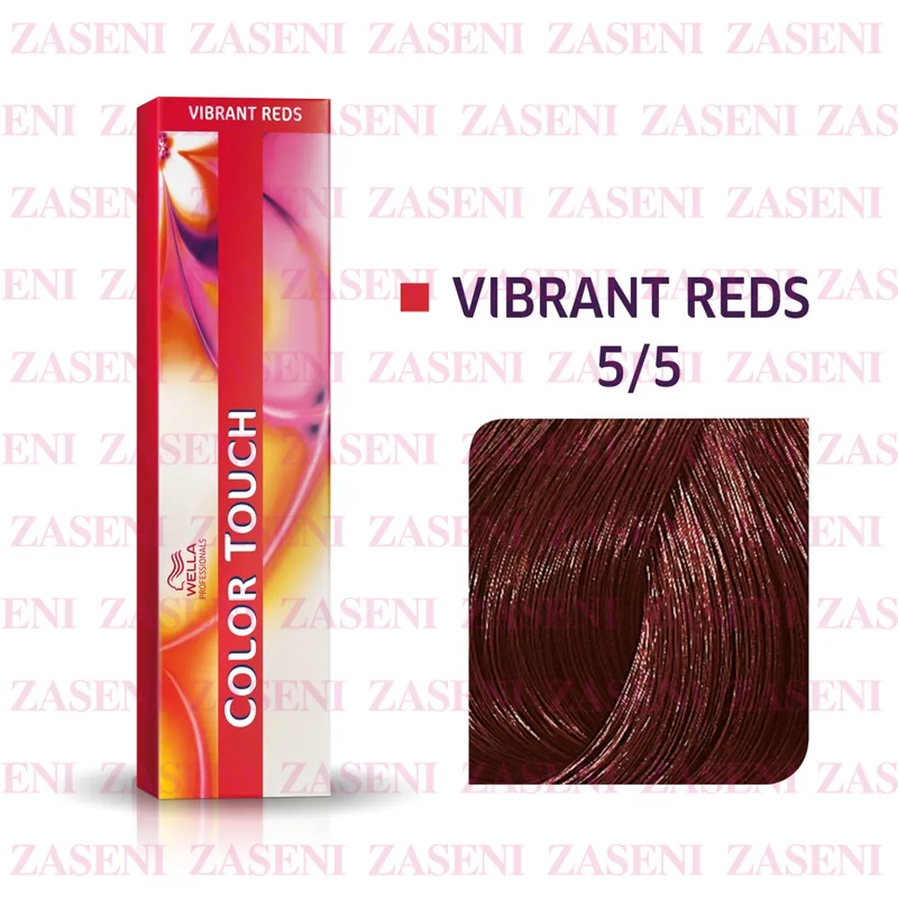 WELLA TINTE COLOR TOUCH VIBRANT REDS 5/5 CASTAÑO CLARO CAOBA 60ML