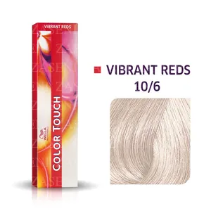 WELLA TINTE COLOR TOUCH VIBRANT REDS 10/6 RUBIO SÚPER CLARO VIOLETA 60ML