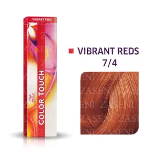 WELLA TINTE COLOR TOUCH VIBRANT REDS 7/4 RUBIO MEDIO COBRIZO 60ML