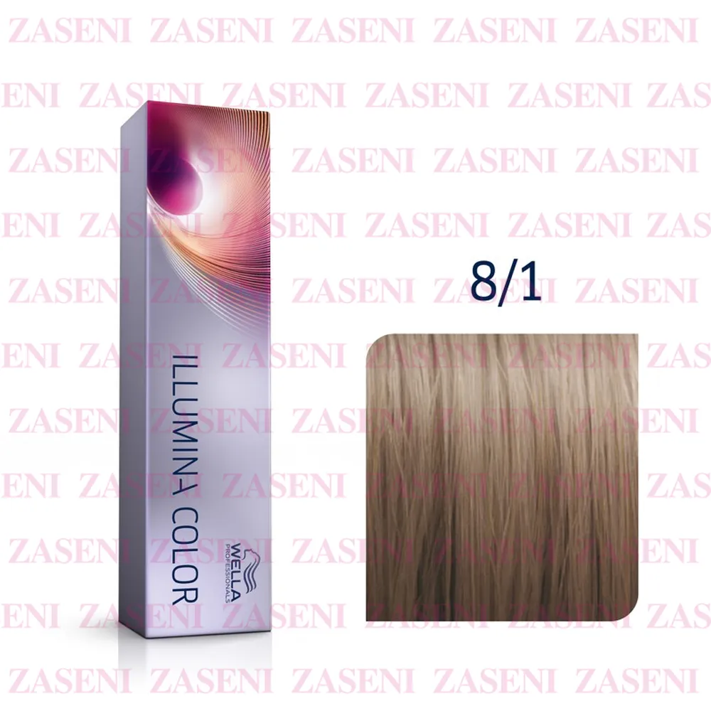 WELLA TINTE ILLUMINA COLOR 8/1 RUBIO CLARO CENIZA 60ML