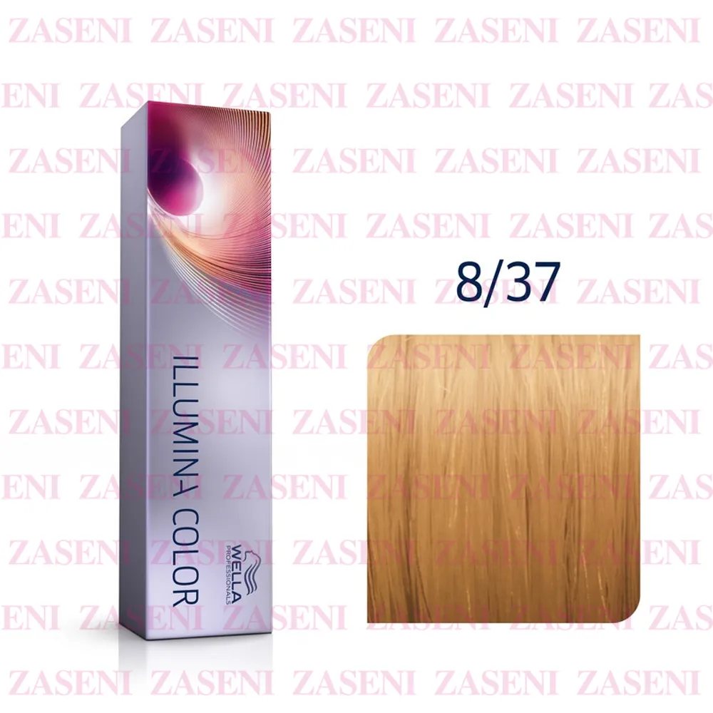 WELLA TINTE ILLUMINA COLOR 8/37 RUBIO CLARO DORADO MARRÓN 60ML