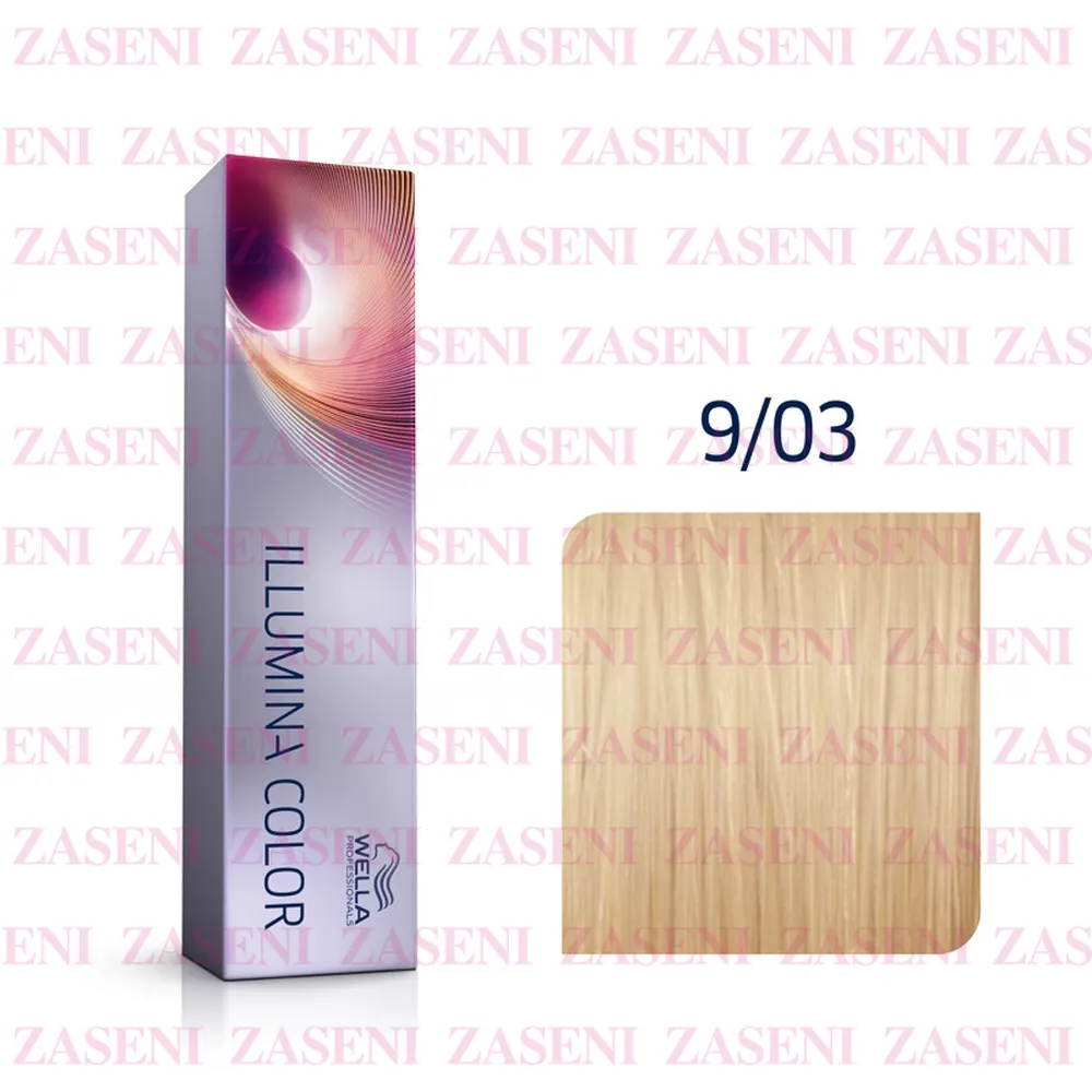 WELLA TINTE ILLUMINA COLOR 9/03 RUBIO MUY CLARO NATURAL DORADO 60ML