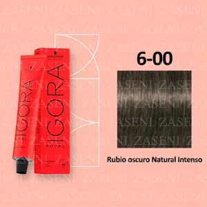 SCHWARZKOPF TINTE IGORA ROYAL 6-00 RUBIO OSCURO NATURAL INTENSO 60ML