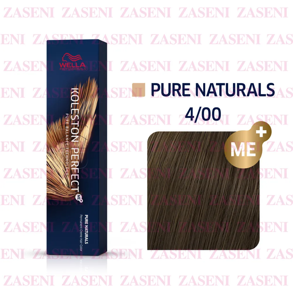 WELLA TINTE KOLESTON PERFECT ME+ PURE NATURALS 4/00 CASTAÑO MEDIO NATURAL 60ML