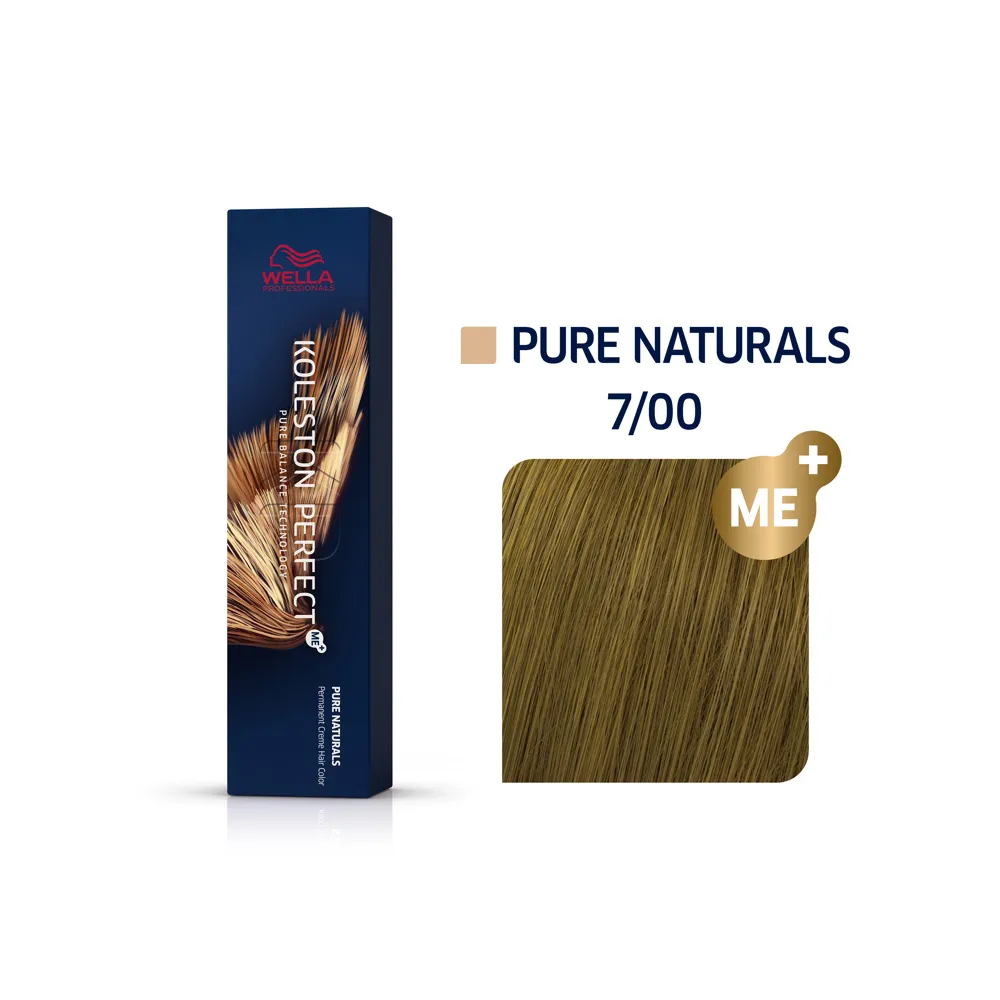 WELLA TINTE KOLESTON PERFECT ME+ PURE NATURALS 7/00 RUBIO MEDIO NATURAL 60ML