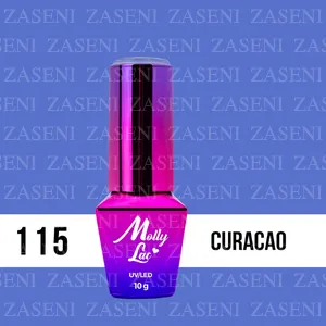 MOLLY LAC ESMALTE SEMIPERMANENTE Nº 115 CURACAO 10ML