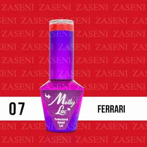 MOLLY LAC ESMALTE SEMIPERMANENTE Nº 07 FERRARI 10ML