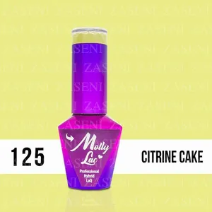 MOLLY LAC ESMALTE SEMIPERMANENTE YOGHURT Nº 125 CITRINE CAKE 10ML