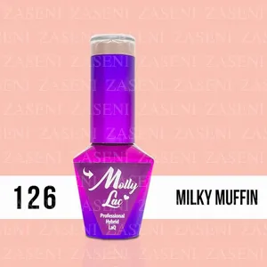 MOLLY LAC ESMALTE SEMIPERMANENTE Nº 126 MILKY MUFFIN 10ML