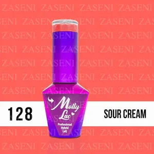 MOLLY LAC ESMALTE SEMIPERMANENTE Nº 128 SOUR CREAM 10ML