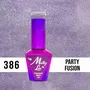 MOLLY LAC ESMALTE SEMIPERMANENTE WEDDING DREAM & CHAMPAGNE Nº 386 PARTY FUSION 10ML