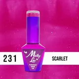 MOLLY LAC ESMALTE SEMIPERMANENTE GLOWING TIME N° 231 SCARLET 10ML