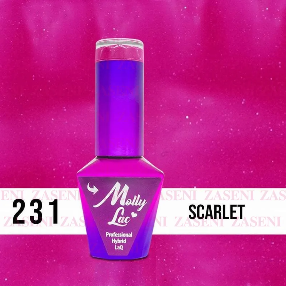 MOLLY LAC ESMALTE SEMIPERMANENTE Nº 231 SCARLET 10ML