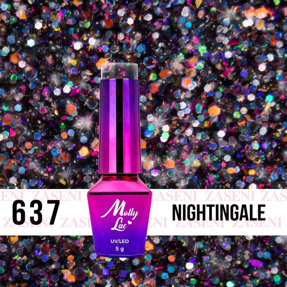 MOLLY LAC ESMALTE SEMIPERMANENTE SPOTLIGHT Nº 637 NIGHTINGALE 5ML