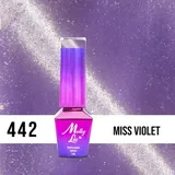 MOLLY LAC ESMALTE SEMIPERMANENTE OJO DE GATO N° 442 MISS VIOLET 5ML