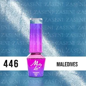 MOLLY LAC ESMALTE SEMIPERMANENTE OJO DE GATO Nº 446 MALEDIVES 5ML