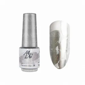 MOLLY LAC WATER INK Nº 34 PLATA METÁLICO 5ML
