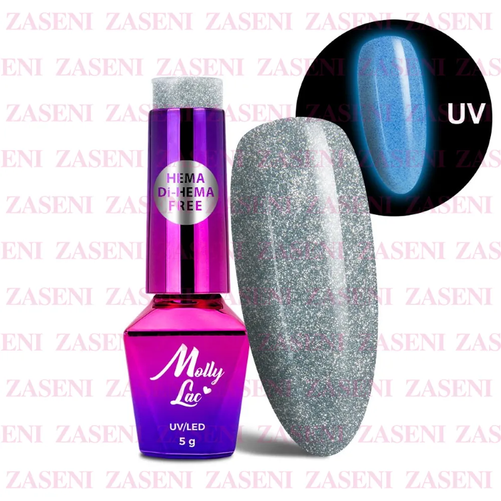 MOLLY LAC ESMALTE SEMIPERMANENTE NIGHT GLOWING Nº 677 PRECIOUS 5ML