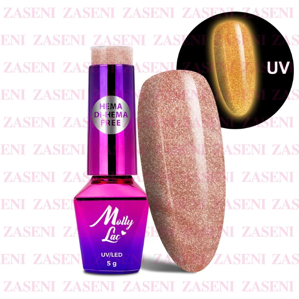 MOLLY LAC ESMALTE SEMIPERMANENTE NIGHT GLOWING Nº 671 INTROSPECTRE 5ML