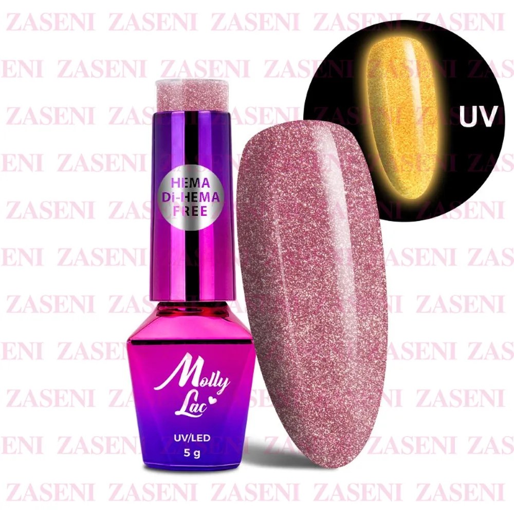 MOLLY LAC ESMALTE SEMIPERMANENTE NIGHT GLOWING Nº 672 SWEETEST PERFECTION 5ML