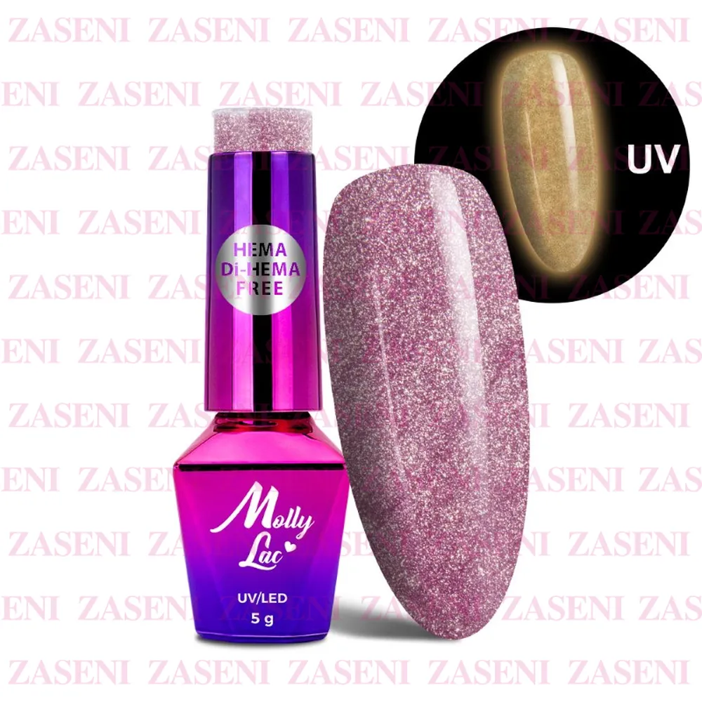 MOLLY LAC ESMALTE SEMIPERMANENTE NIGHT GLOWING Nº 674 ONE CARESS 5ML