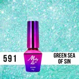 Esmalte Semipermanente Green Party N° 591 Green Sea Of Sin 10ml