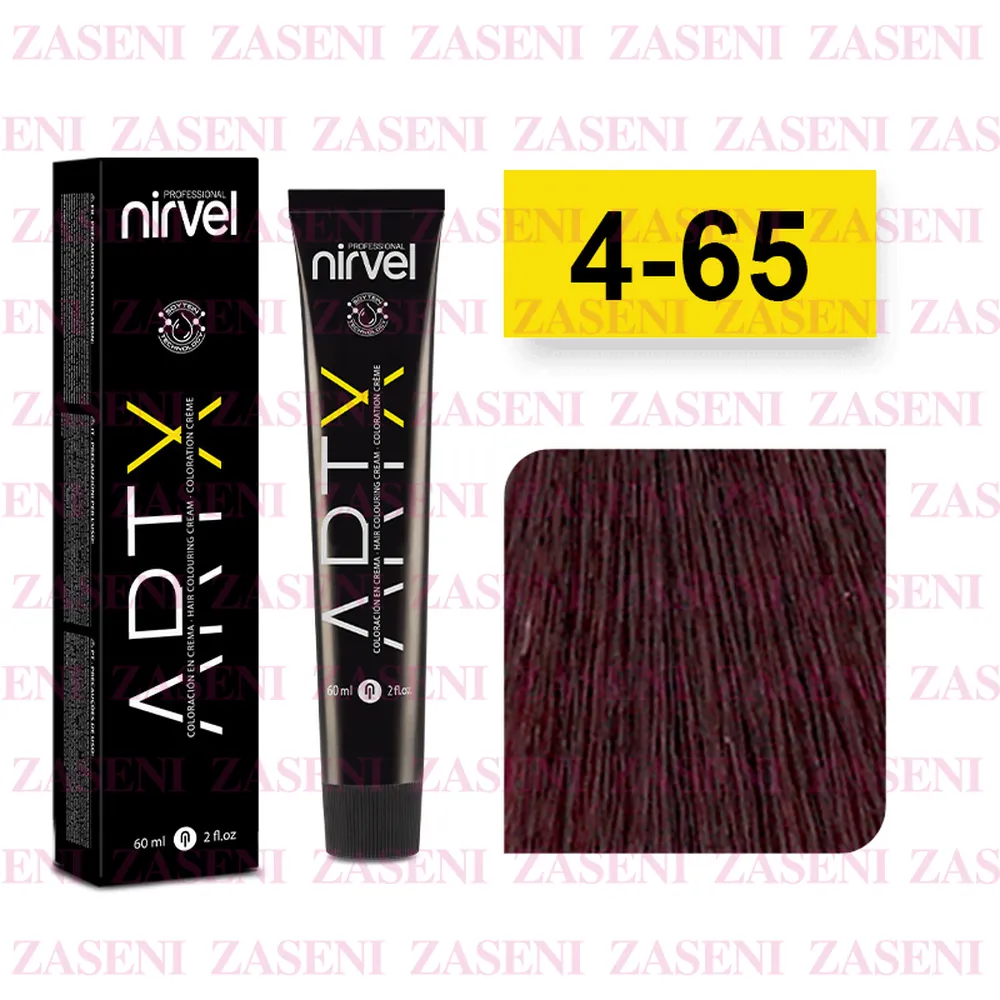 NIRVEL TINTE ARTX 4-65 CASTAÑO MEDIO VIOLETA 60ML