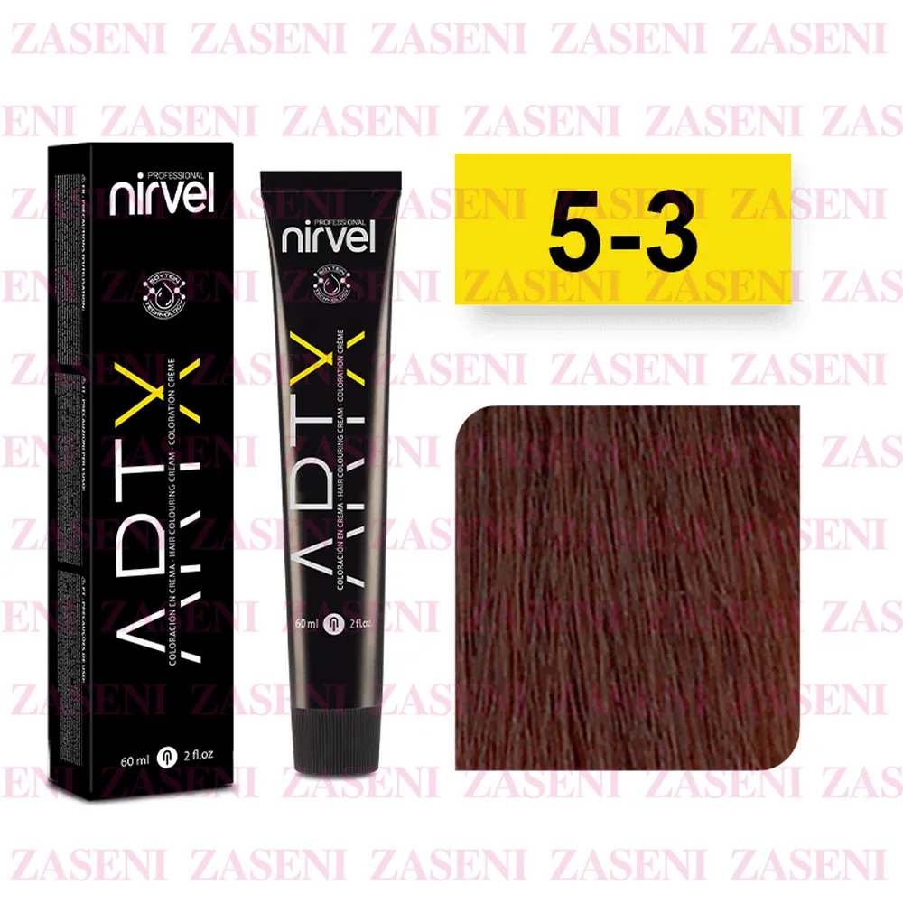 NIRVEL TINTE ARTX 5-3 CASTAÑO CLARO DORADO 60ML