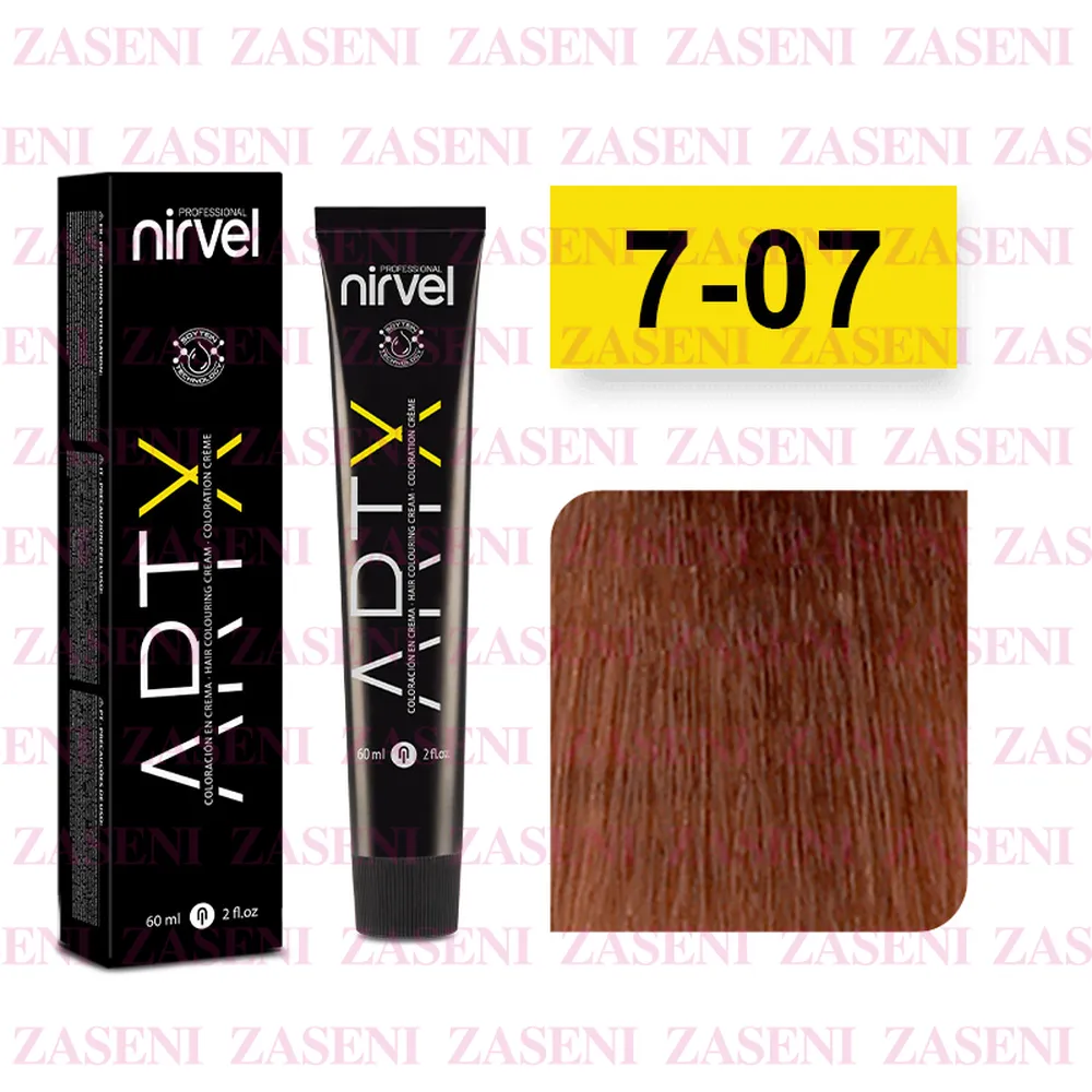 NIRVEL TINTE ARTX 7-07 RUBIO MEDIO NATURAL CÁLIDO 60ML