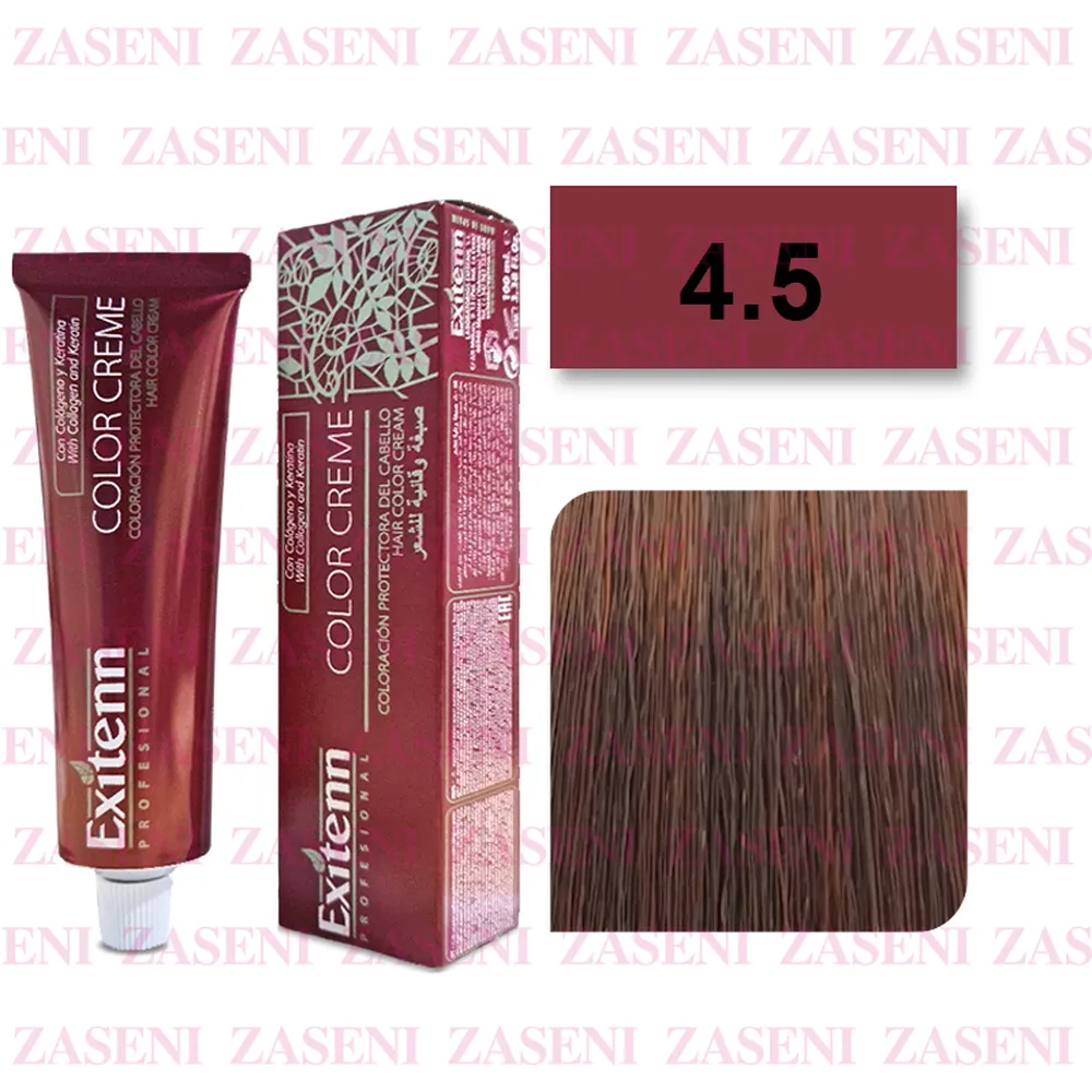 EXITENN TINTE COLOR CREME 4.5 CAOBA OSCURO 100ML