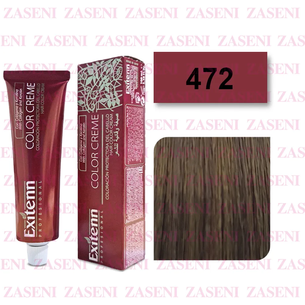 EXITENN TINTE COLOR CREME 472 CASTAÑO MEDIO CHOCOLATE 100ML