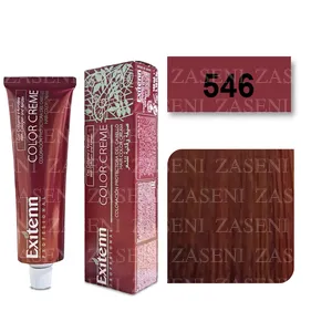 EXITENN TINTE COLOR CREME 546 CASTAÑO CLARO COBRE ROJIZO 100ML