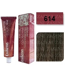 EXITENN TINTE COLOR CREME 614 RUBIO OSCURO CENIZA COBRE 100ML