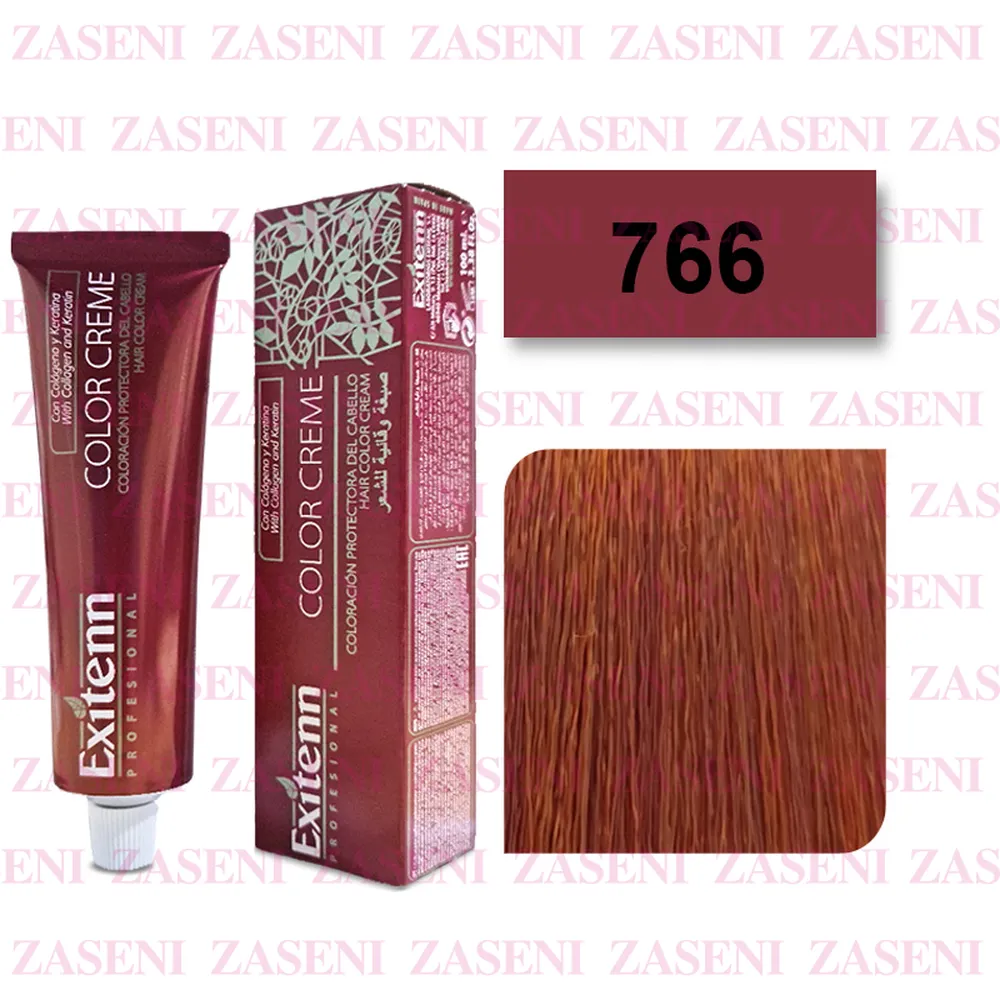 EXITENN TINTE COLOR CREME 766 ROJO LUMINOSO 100ML