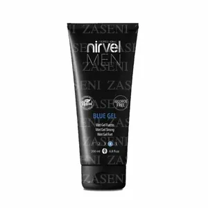 NIRVEL MEN BLUE GEL EFECTO MOJADO FIJACIÓN FUERTE 200ML