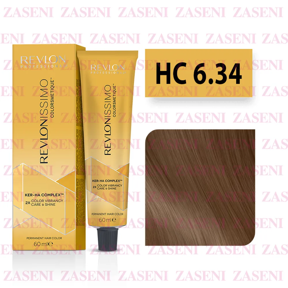 REVLON TINTE REVLONISSIMO COLORSMETIQUE DORADOS HIGH COVERAGE 6.34 RUBIO OSCURO DORADO COBRIZO 60ML