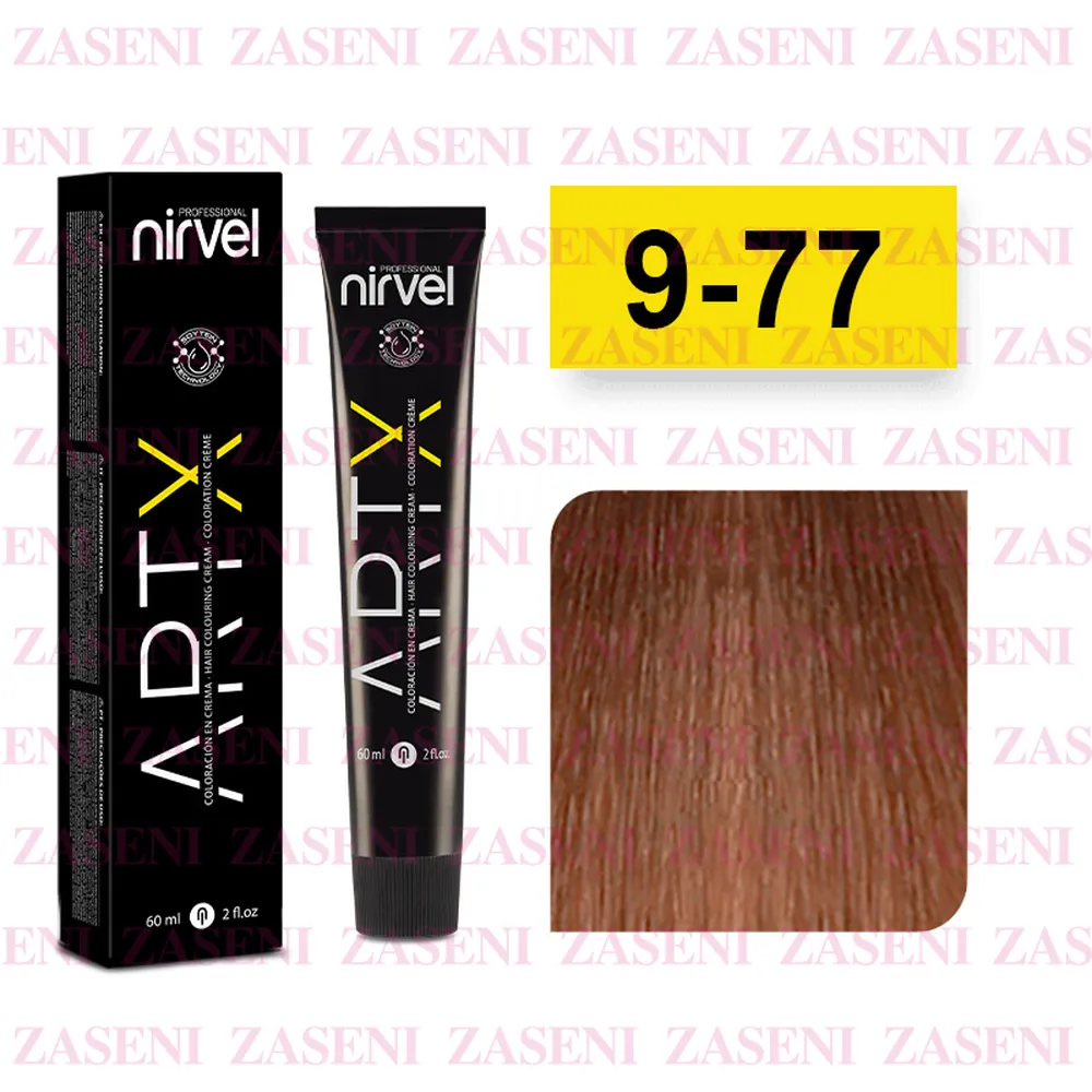 NIRVEL TINTE ARTX 9-77 RUBIO MUY CLARO TABACO 60ML