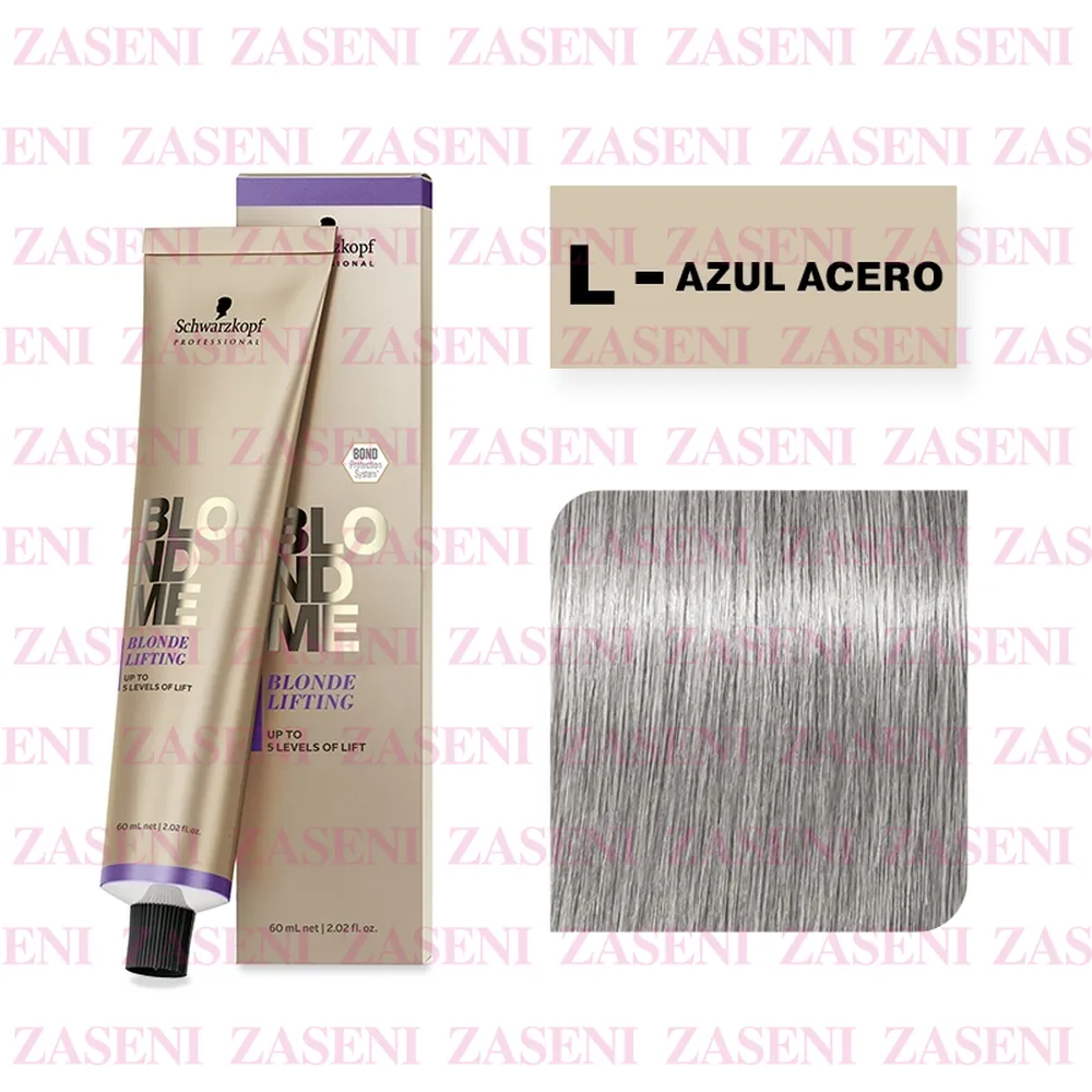 SCHWARZKOPF BLONDME CREMA MATIZADORA TONIFICANTE Y NEUTRALIZANTE L - AZUL ACERO 60ML